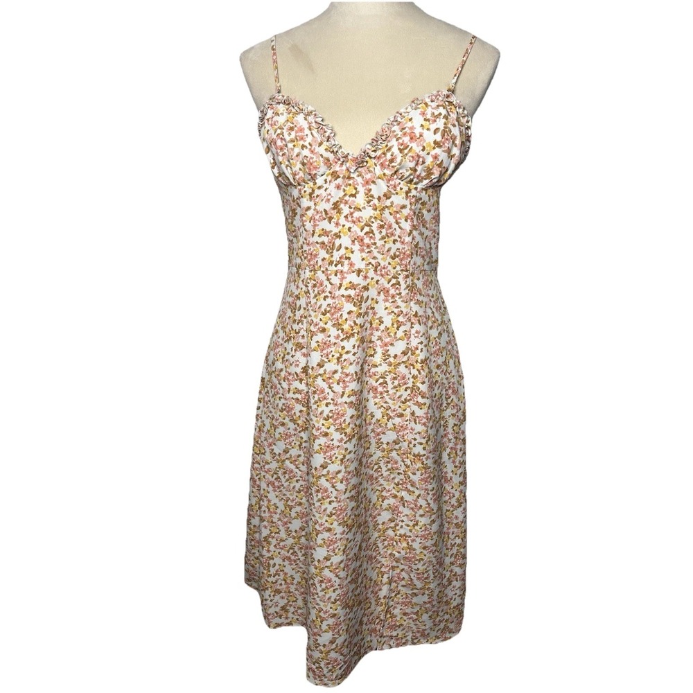 NWT Forever 21 Midi Dress‎ M Babydoll Coquette Cottagecore Dainty Feminine Y2K